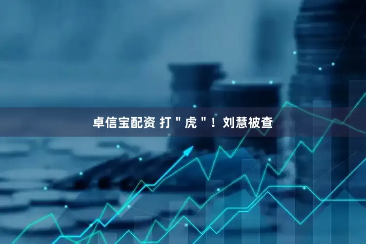 卓信宝配资 打＂虎＂！刘慧被查